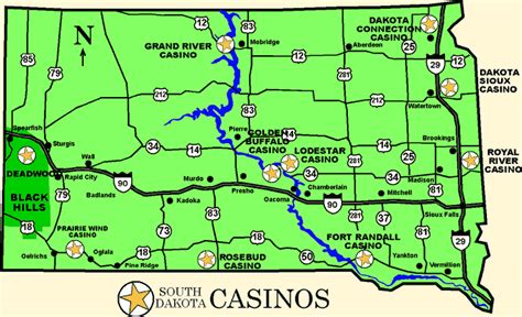 south dakota casinos map